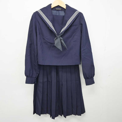 【中古】佐賀県 鳥栖高等学校 女子制服 3点 (セーラー服・スカート) sf044158