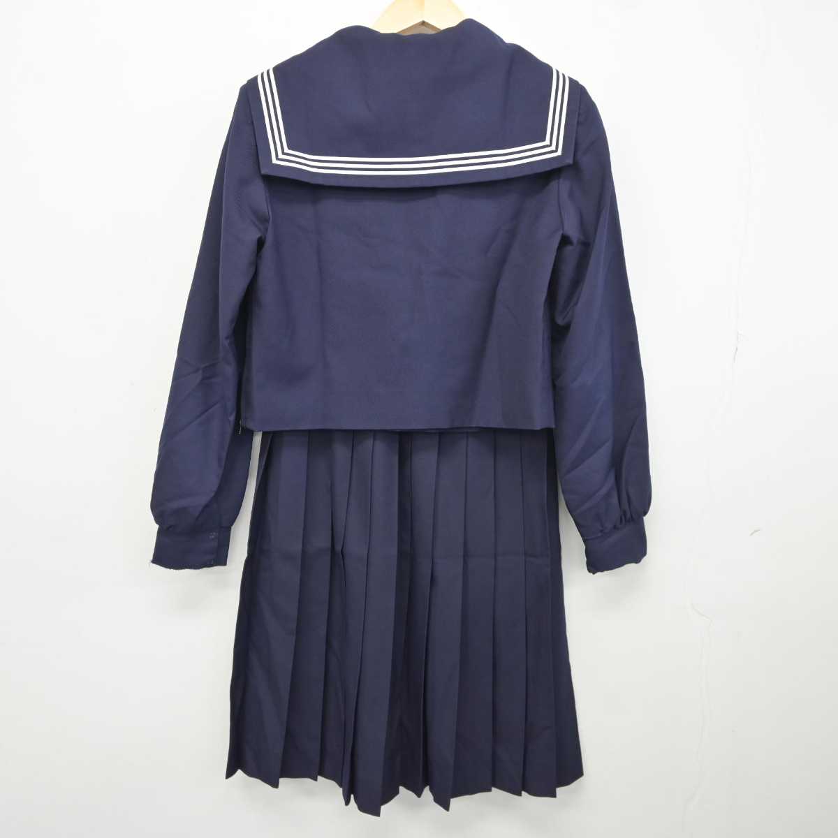 【中古】佐賀県 鳥栖高等学校 女子制服 3点 (セーラー服・スカート) sf044158