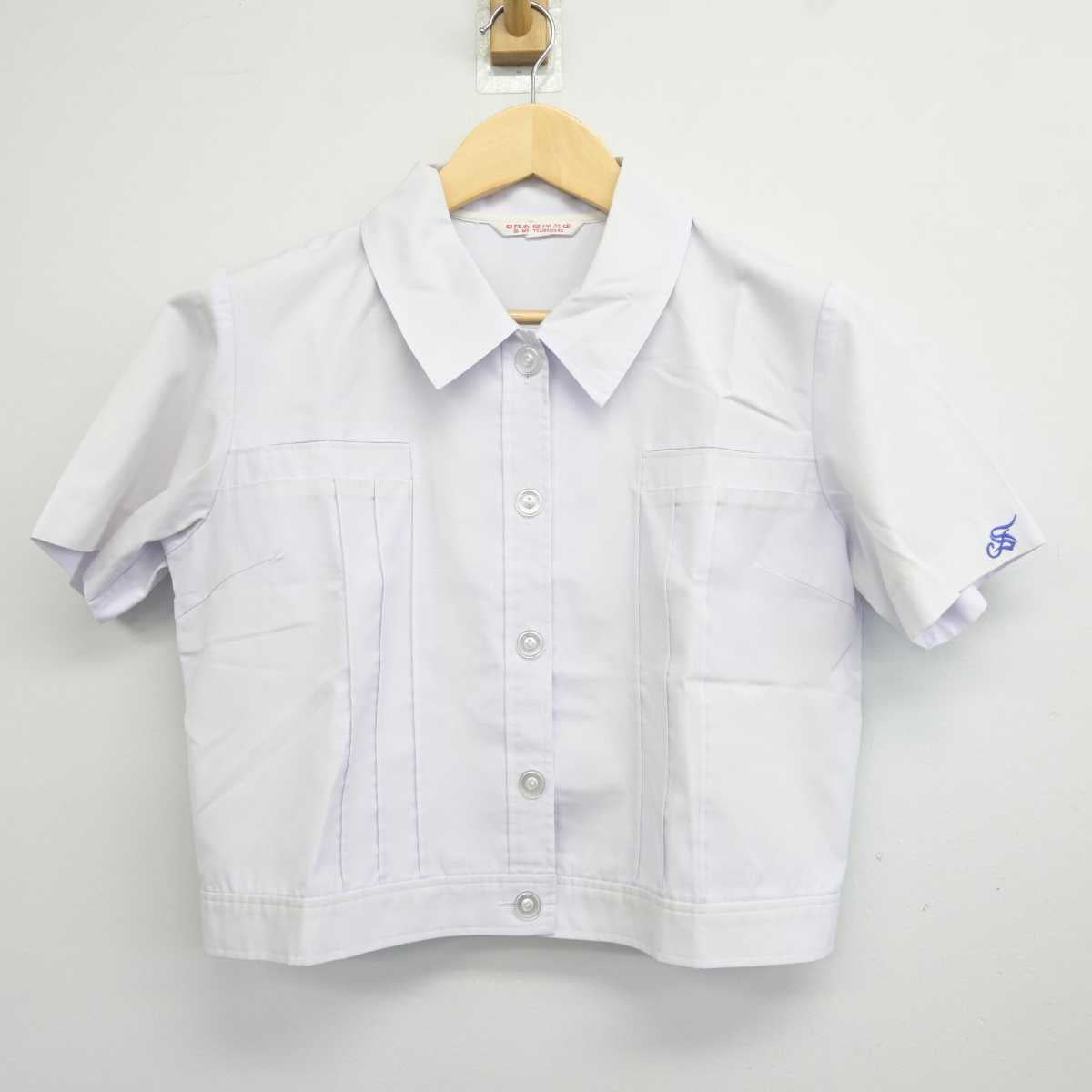 【中古】佐賀県 鳥栖高等学校 女子制服 2点 (シャツ・スカート) sf044159