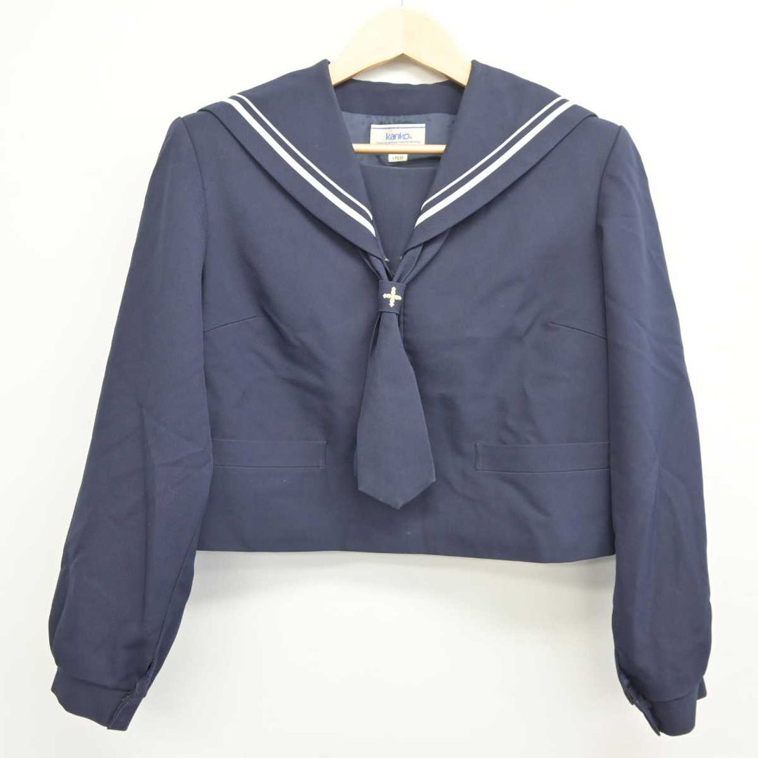 【中古】山形県 山形市立第十中学校 女子制服 3点 (セーラー服・スカート) sf044173 | 中古制服通販パレイド