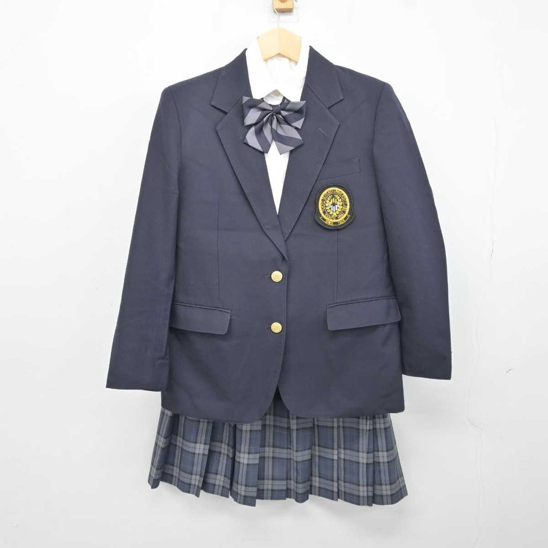 中古】東京都 東京成徳大学高等学校 女子制服 4点 (ブレザー
