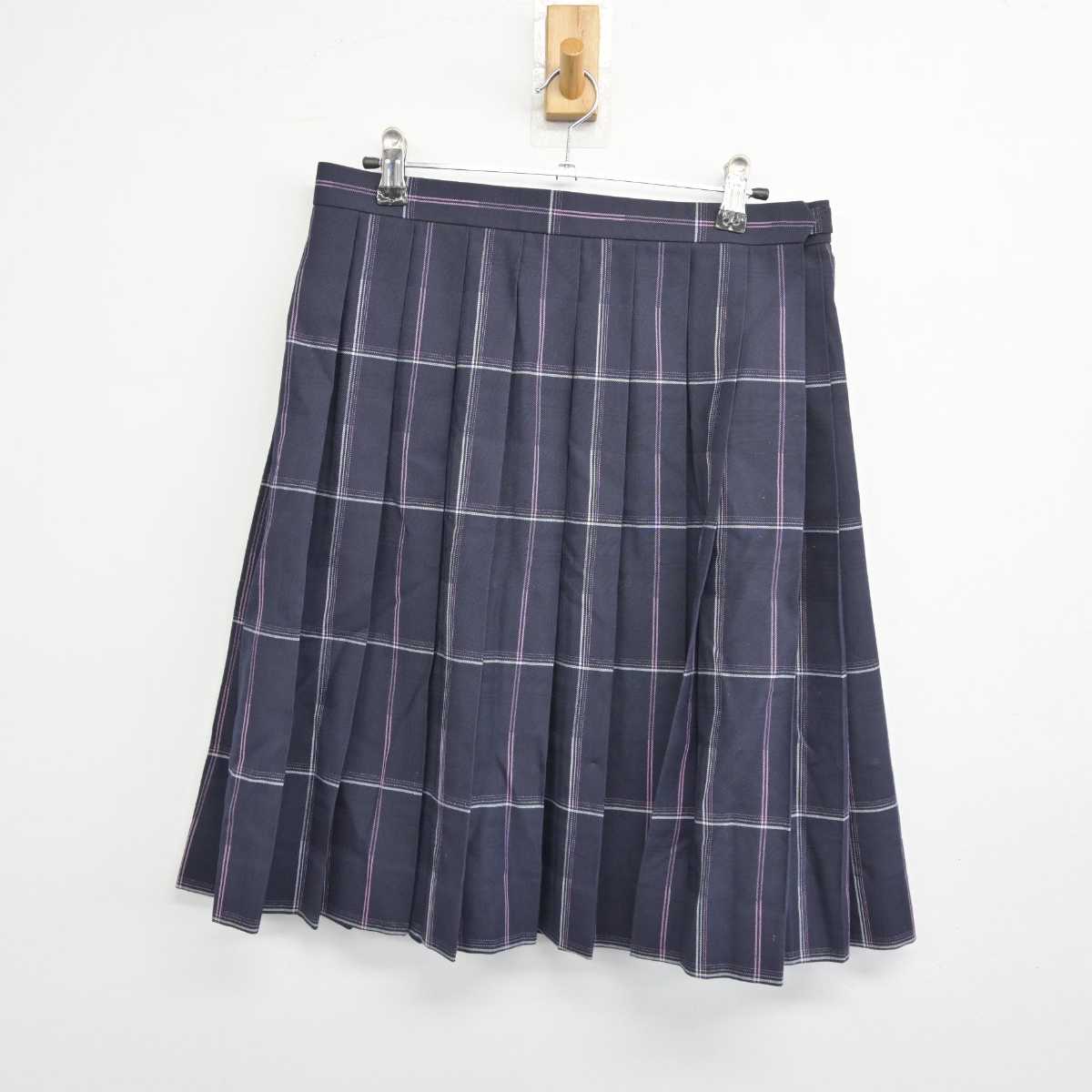 【中古】神奈川県 清心女子高等学校 女子制服 4点 (ブレザー・ニットベスト・スカート) sf044194