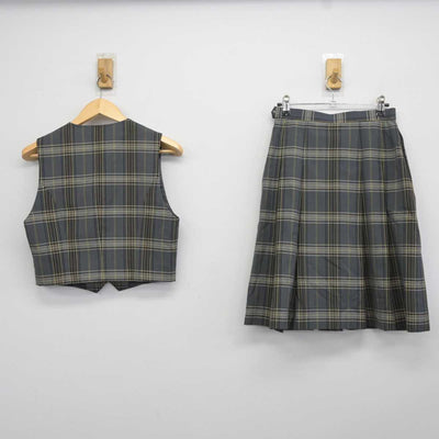 【中古】宮城県 玉川中学校 女子制服 2点 (ベスト・スカート) sf044213