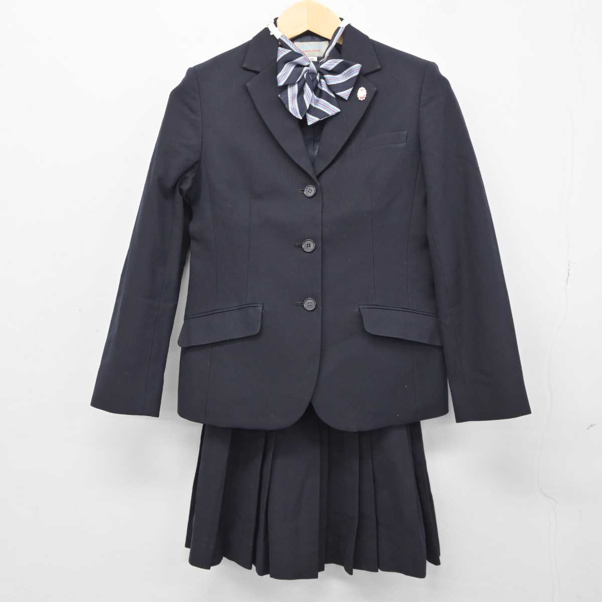 【中古】神奈川県 旭高等学校 女子制服 5点 (ブレザー・スカート) sf044218