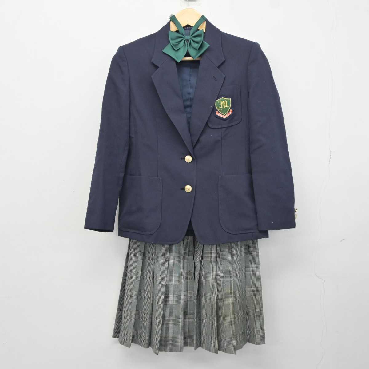 【中古】大阪府 松原第三中学校 女子制服 4点 (ブレザー・スカート) sf044222