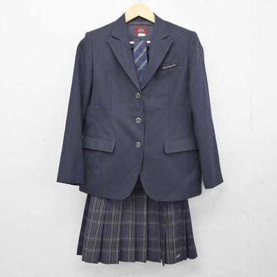 【中古】京都府 日吉ケ丘高等学校 女子制服 3点 (ブレザー・スカート) sf044225