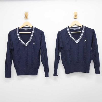 【中古】神奈川県 桐光学園高等学校 女子制服 2点 (ニット・ニット) sf044234