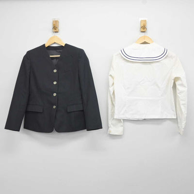 【中古】福岡県 飯塚高等学校 女子制服 4点 (ブレザー・セーラー服・スカート) sf044239