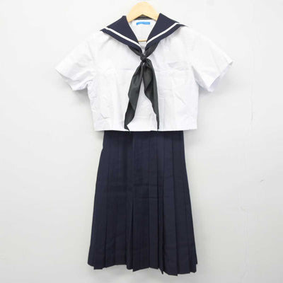 【中古】北海道 北星学園女子中学高等学校 女子制服 4点 (セーラー服・スカート) sf044241