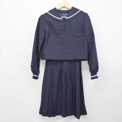 【中古】北海道 北星学園女子中学高等学校 女子制服 2点 (セーラー服・スカート) sf044242