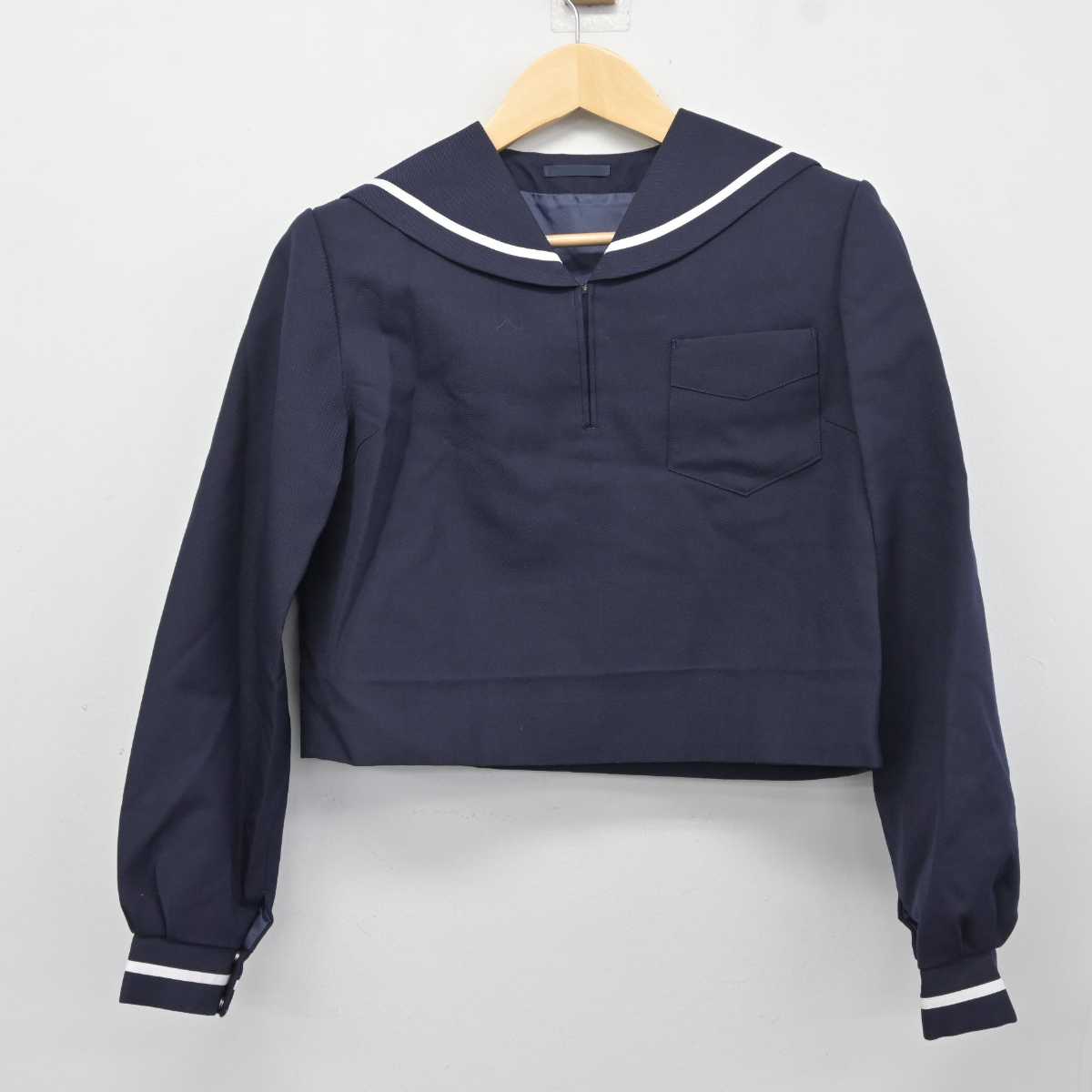 【中古】北海道 北星学園女子中学高等学校 女子制服 2点 (セーラー服・スカート) sf044242