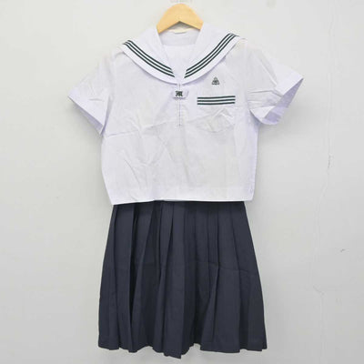 【中古】岡山県 美作中学校 女子制服 2点 (セーラー服・スカート) sf044247