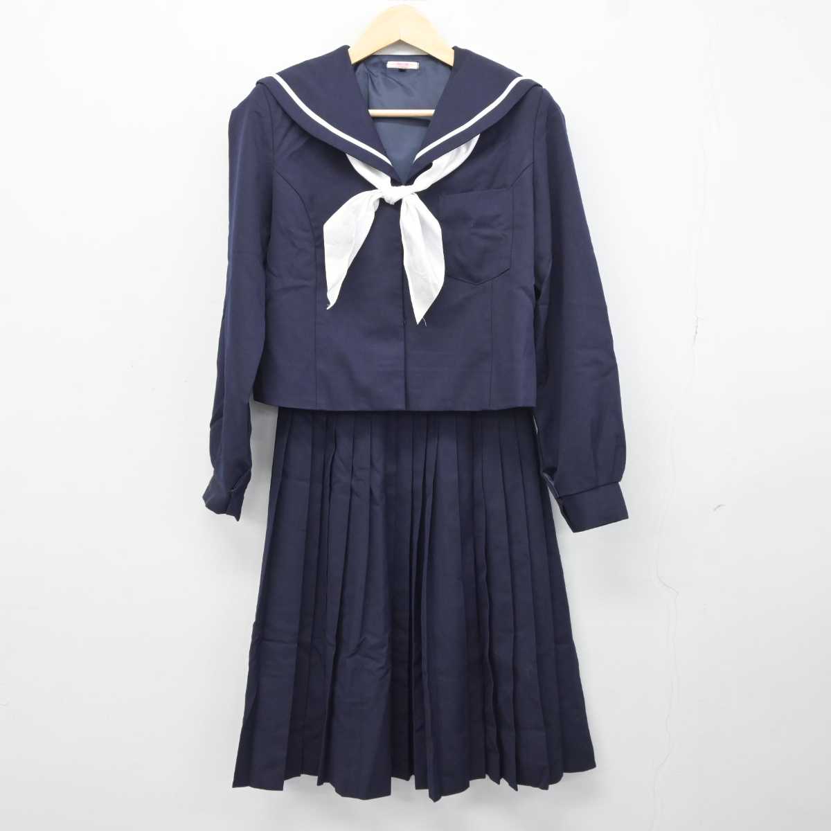【中古】和歌山県 星林高等学校 女子制服 3点 (セーラー服・スカート) sf044249