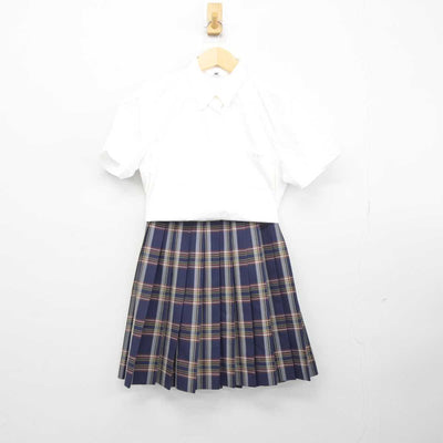 【中古】群馬県 東京農業大学第二高等学校 女子制服 2点 (シャツ・スカート) sf044262