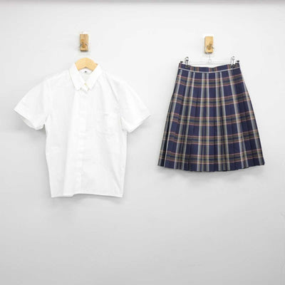 【中古】群馬県 東京農業大学第二高等学校 女子制服 2点 (シャツ・スカート) sf044262