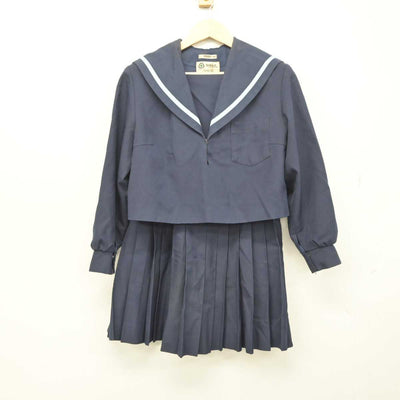 【中古】愛知県 日進高等学校 女子制服 2点 (セーラー服・スカート) sf044277