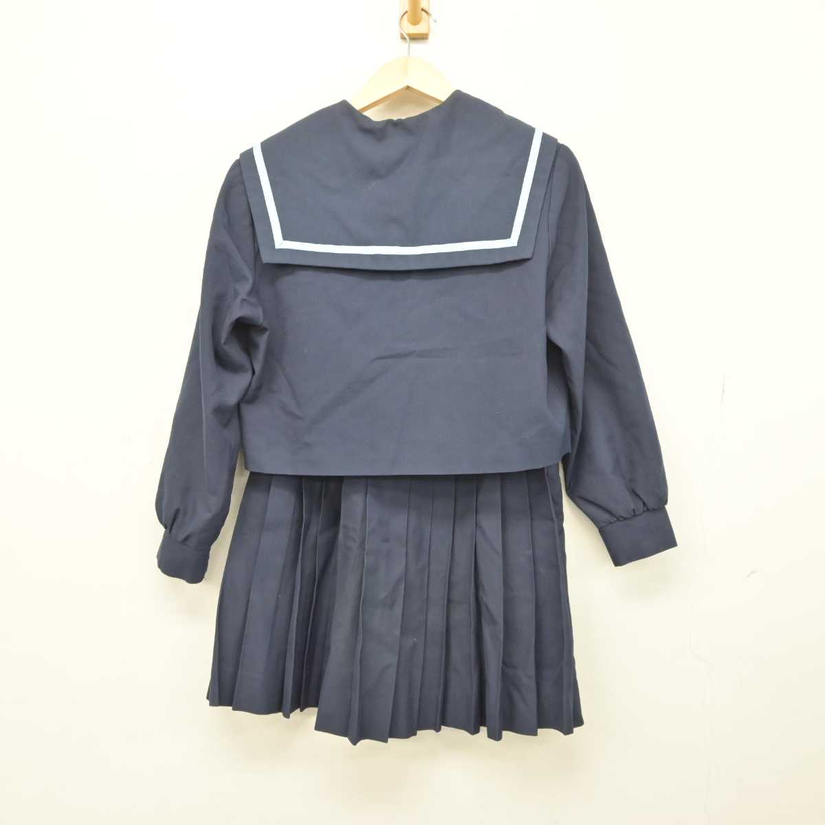 【中古】愛知県 日進高等学校 女子制服 2点 (セーラー服・スカート) sf044277