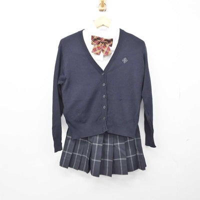 【中古】福岡県 田川科学技術高等学校 女子制服 5点 (ブレザー・シャツ・シャツ・スカート) sf044284