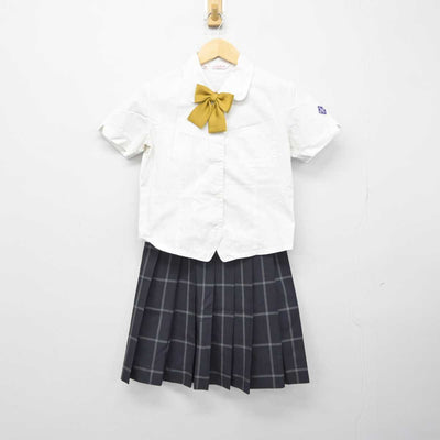 【中古】福岡県 田川科学技術高等学校 女子制服 3点 (シャツ・スカート) sf044287