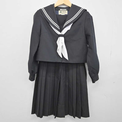 【中古】三重県 三滝中学校 女子制服 3点 (セーラー服・スカート) sf044304