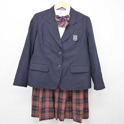 【中古】東京都 貞静学園高等学校 女子制服 4点 (ブレザー・シャツ・スカート) sf044307