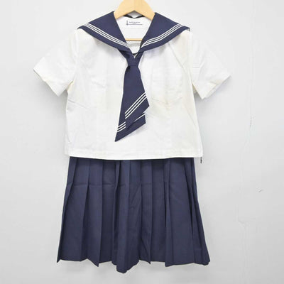 【中古】神奈川県 大井町立湘光中学校 女子制服 3点 (セーラー服・スカート) sf044311