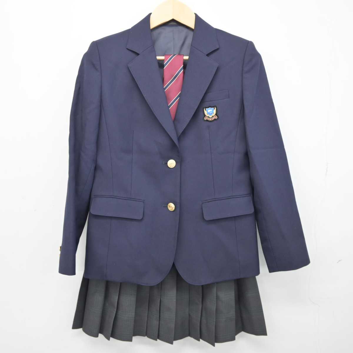 【中古】 さくら国際高等学校 女子制服 5点 (ブレザー・スカート・その他アイテム) sf044314