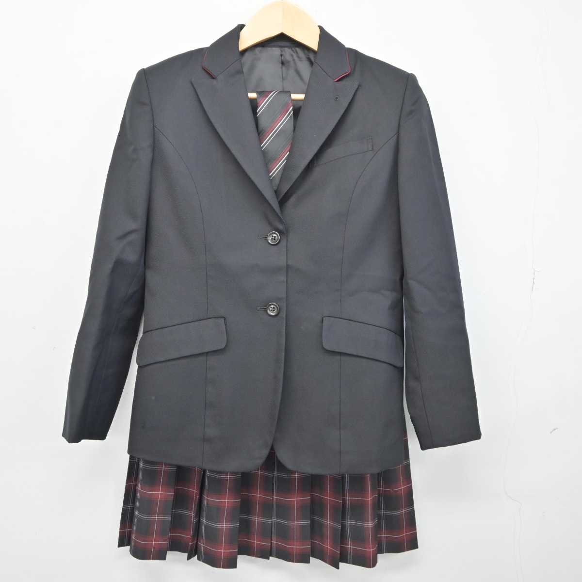 【中古】東京都 中村高等学校 女子制服 4点 (ブレザー・スカート・スカート) sf044315