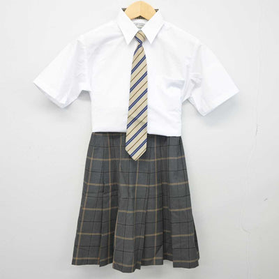 【中古】三重県 高田学苑高田高等学校 女子制服 3点 (シャツ・スカート) sf044319