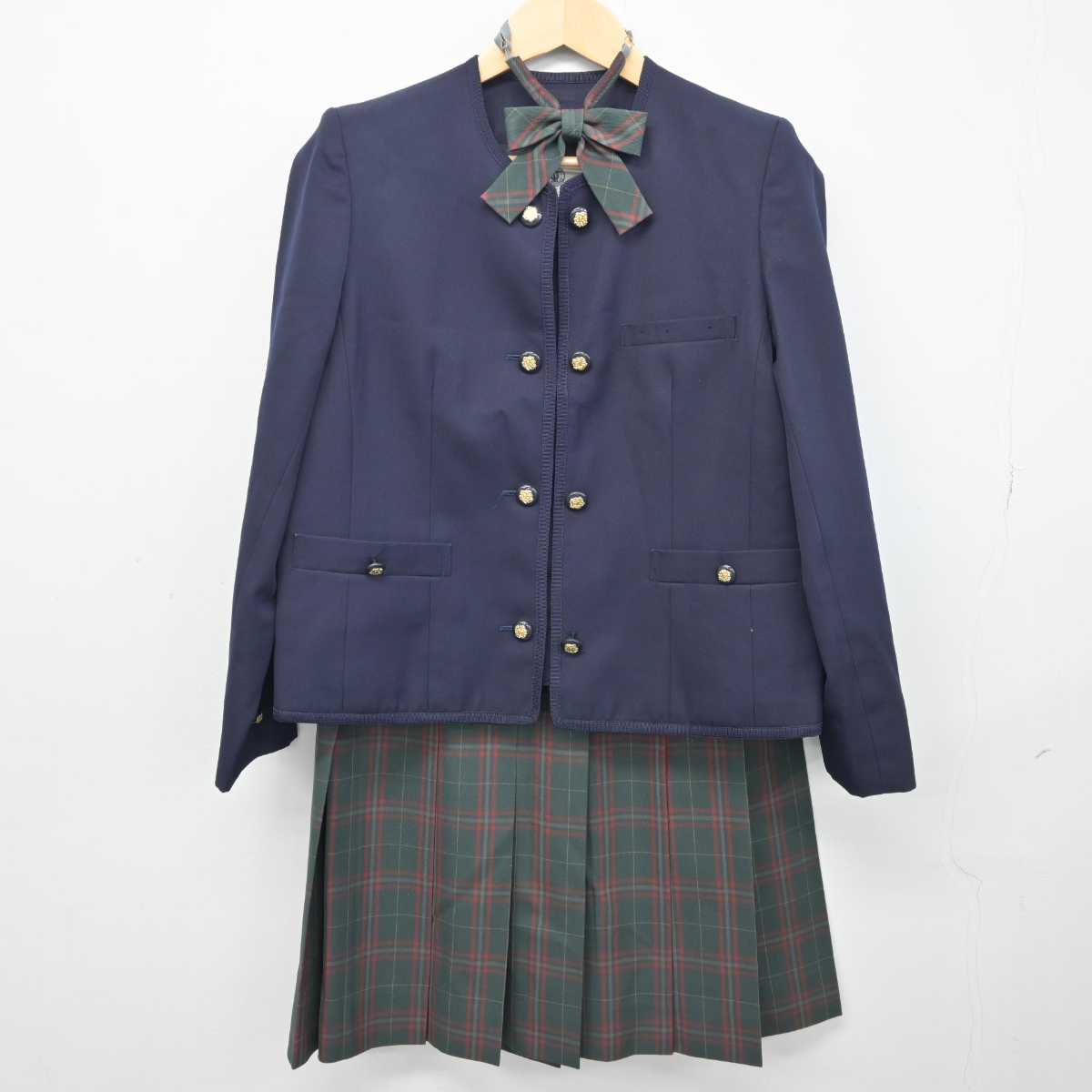 【中古】大阪府 大阪桐蔭高等学校 女子制服 4点 (ブレザー・ベスト・スカート) sf044325