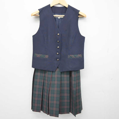 【中古】大阪府 大阪桐蔭高等学校 女子制服 2点 (ベスト・スカート) sf044328