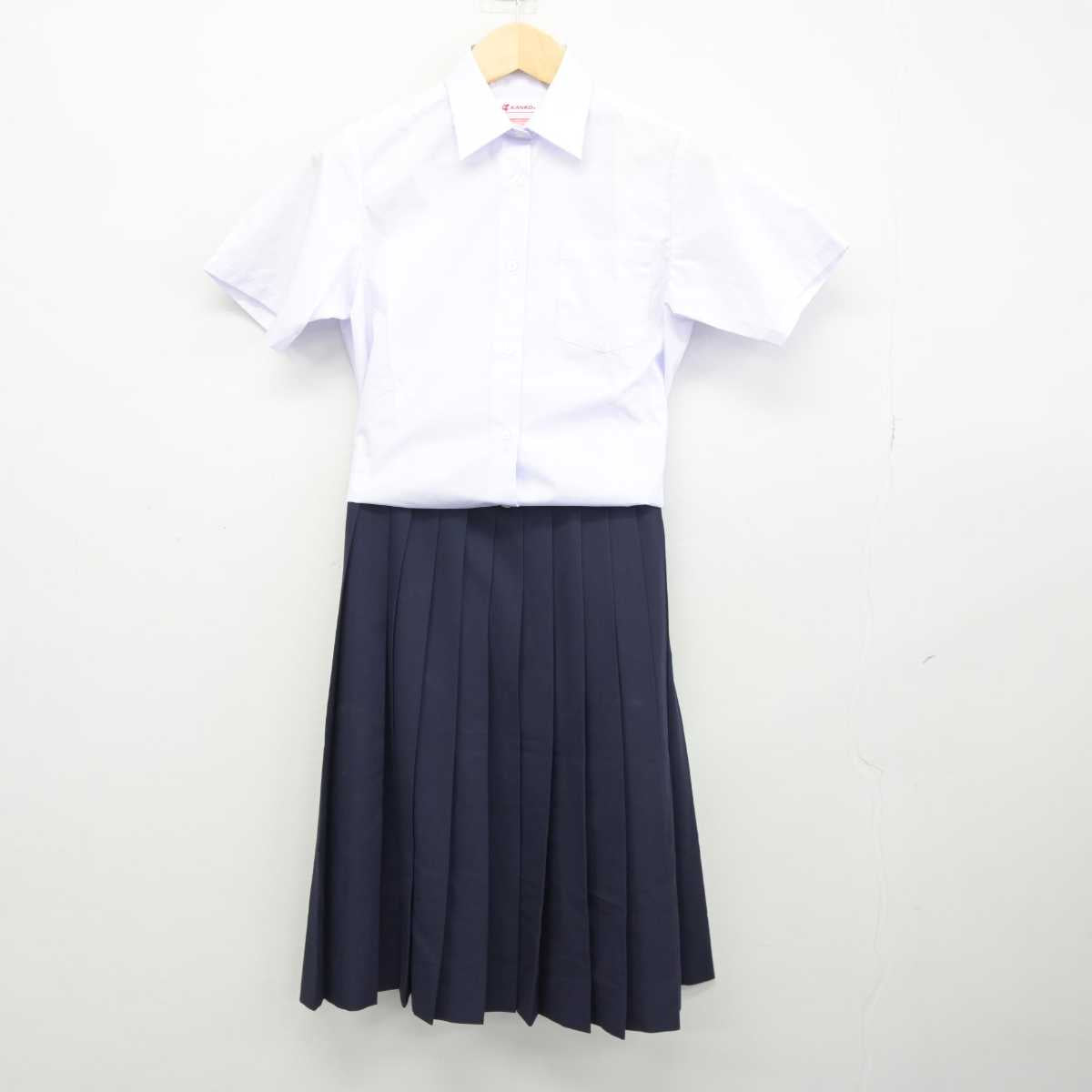 【中古】滋賀県 守山南中学校 女子制服 3点 (シャツ・シャツ・スカート) sf044334