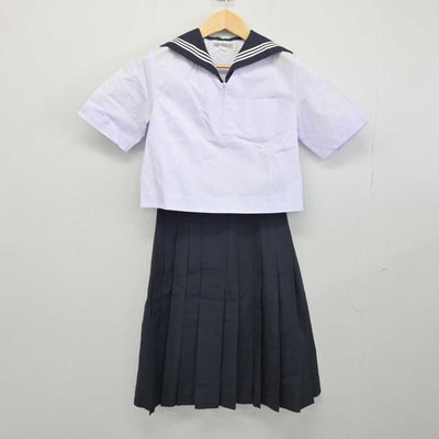 【中古】茨城県 日立第二高等学校 女子制服 2点 (セーラー服・スカート) sf044341