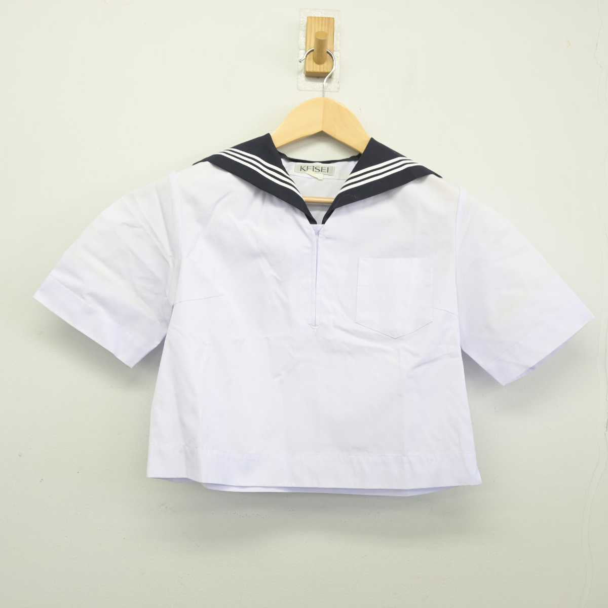 【中古】茨城県 日立第二高等学校 女子制服 2点 (セーラー服・スカート) sf044341