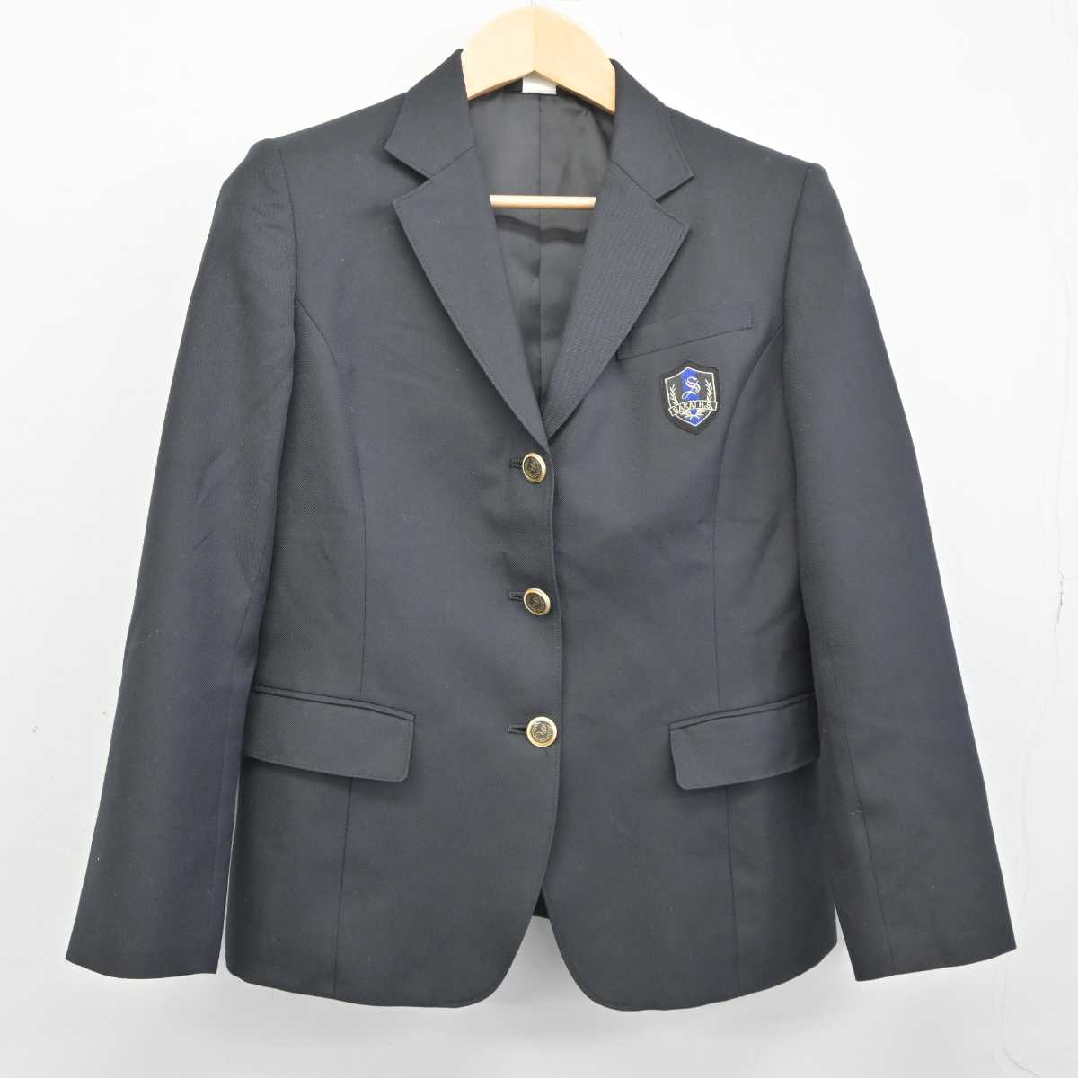 【中古】福井県 坂井高等学校 女子制服 3点 (ブレザー・シャツ・スカート) sf044353