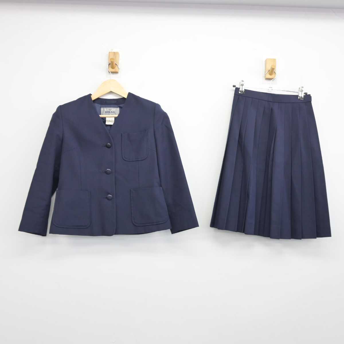 【中古】兵庫県 川西南中学校 女子制服 2点 (ブレザー・スカート) sf044354