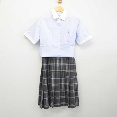 【中古】大阪府 関西大学中等部 女子制服 2点 (シャツ・スカート) sf044362