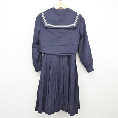 【中古】福岡県 次郎丸中学校 女子制服 3点 (セーラー服・ジャンパースカート) sf044371