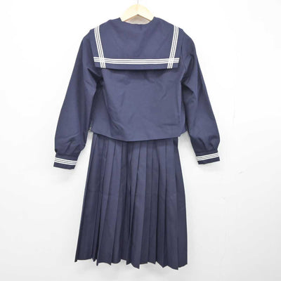 【中古】兵庫県 山陽中学校 女子制服 4点 (セーラー服・ベスト・スカート) sf044373