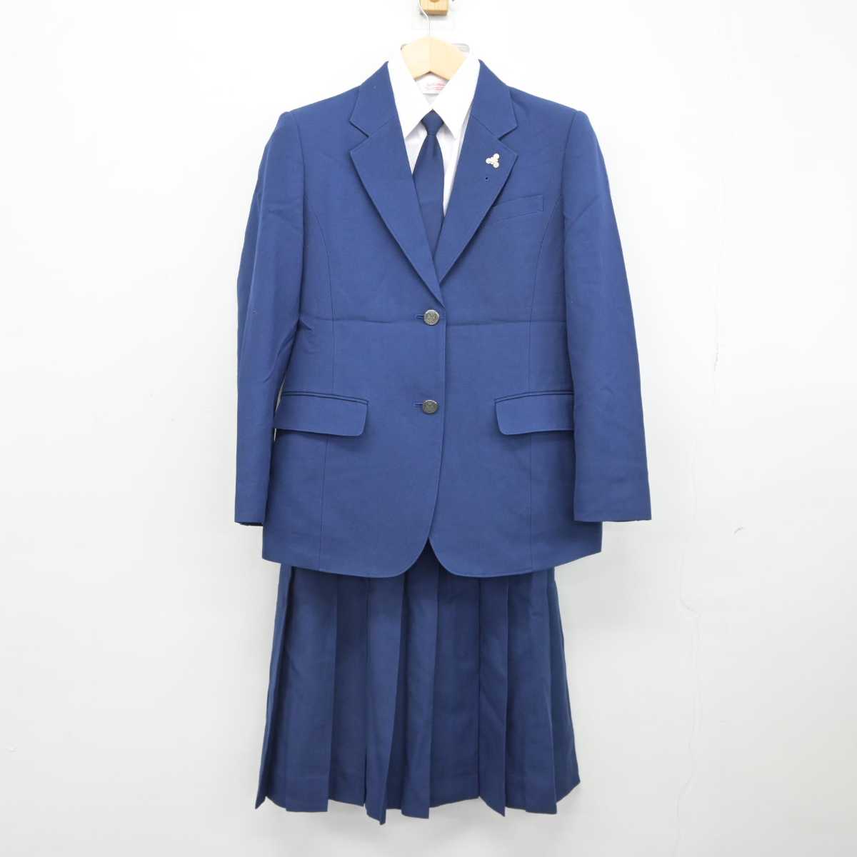 【中古】千葉県 六実高等学校 女子制服 4点 (ブレザー・シャツ・スカート) sf044385