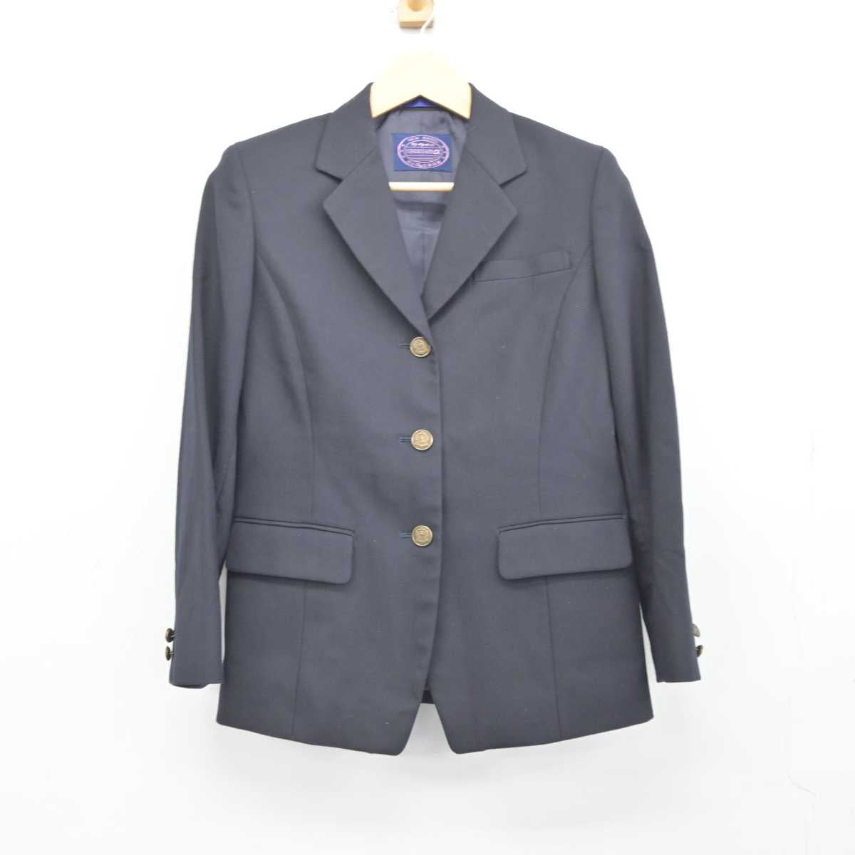 【中古】香川県 藤井高等学校 女子制服 3点 (ブレザー・シャツ・スカート) sf044400