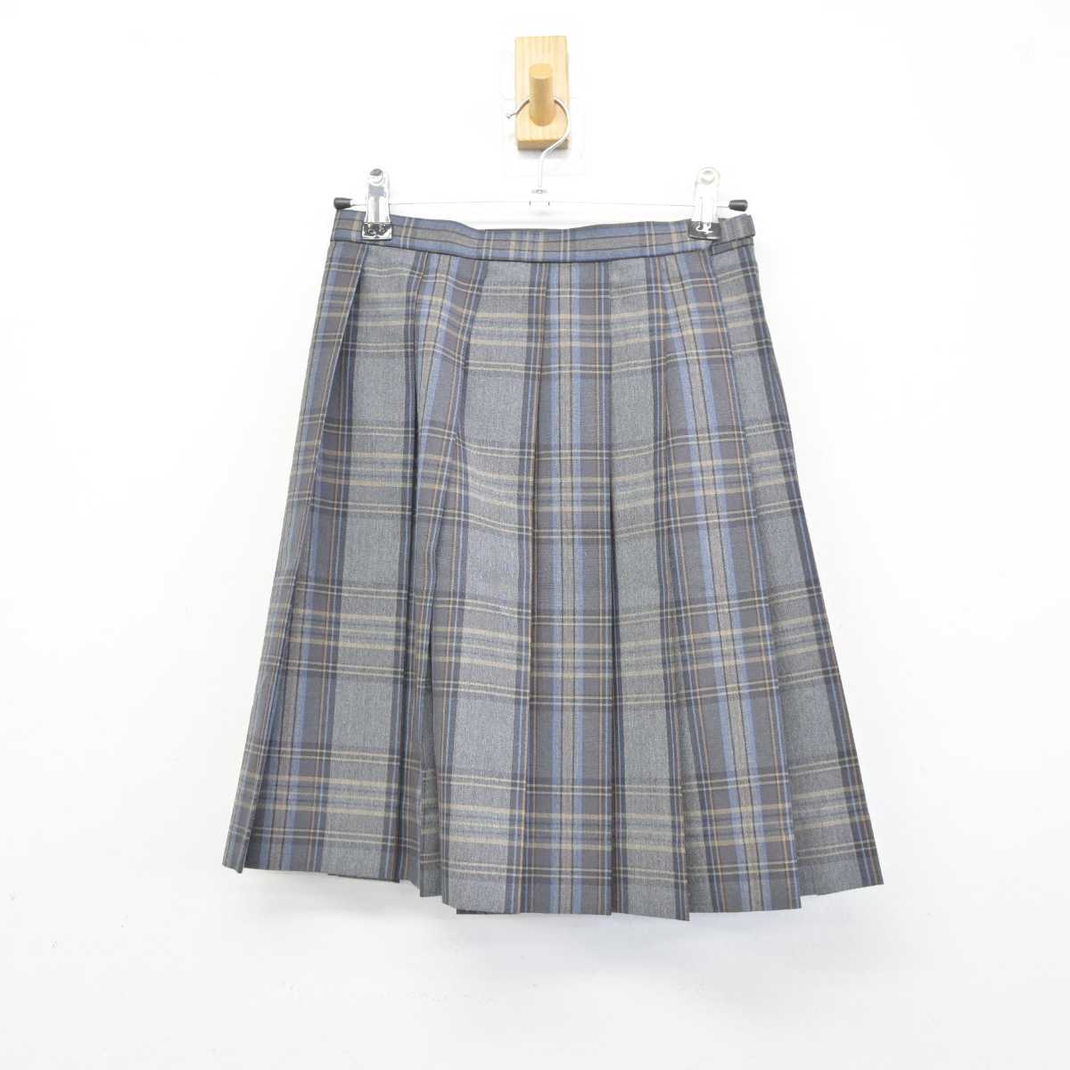 【中古】香川県 藤井高等学校 女子制服 2点 (シャツ・スカート) sf044401