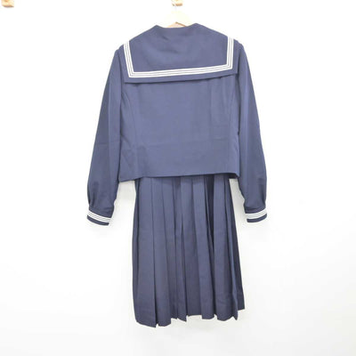 【中古】東京都 葛飾区立一之台中学校 女子制服 4点 (セーラー服・シャツ・ジャンパースカート) sf044406