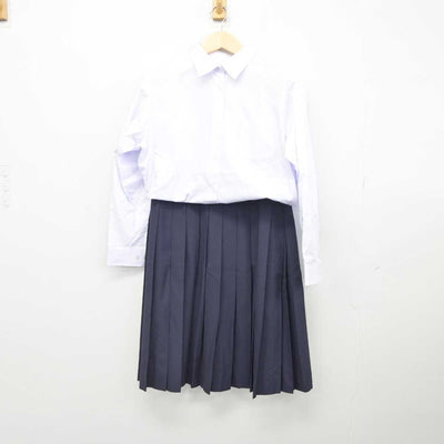 【中古】東京都 葛飾区立一之台中学校 女子制服 2点 (シャツ・スカート) sf044407