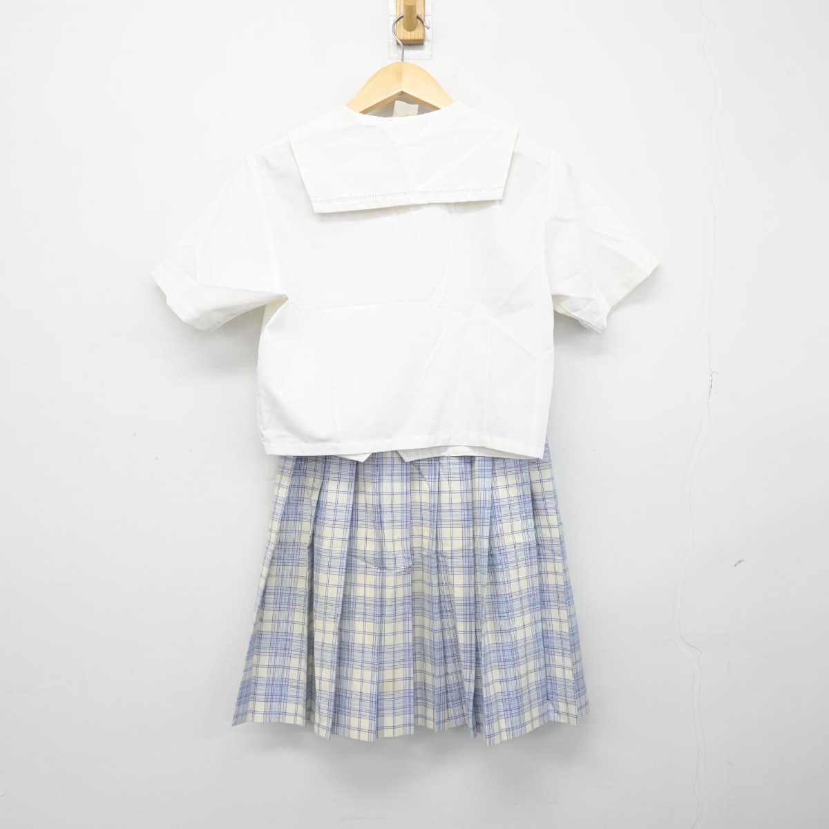 【中古】東京都 八雲学園中学校高等学校 女子制服 4点 (シャツ・スカート) sf044424