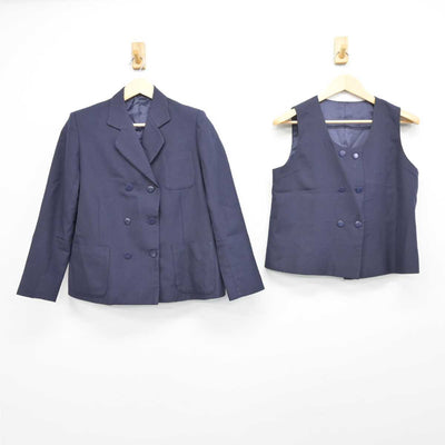 【中古】埼玉県 馬宮中学校 女子制服 3点 (ブレザー・ベスト・スカート) sf044440