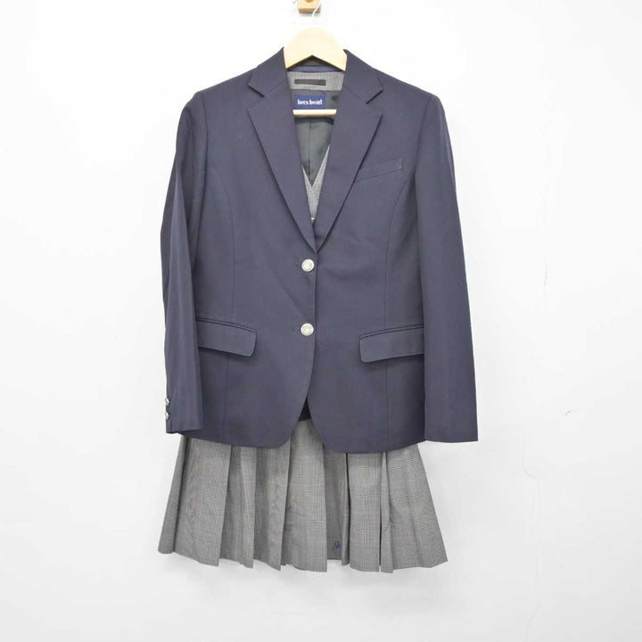 【中古】香川県 石田高等学校 女子制服 3点 (ブレザー・ベスト・スカート) sf044443