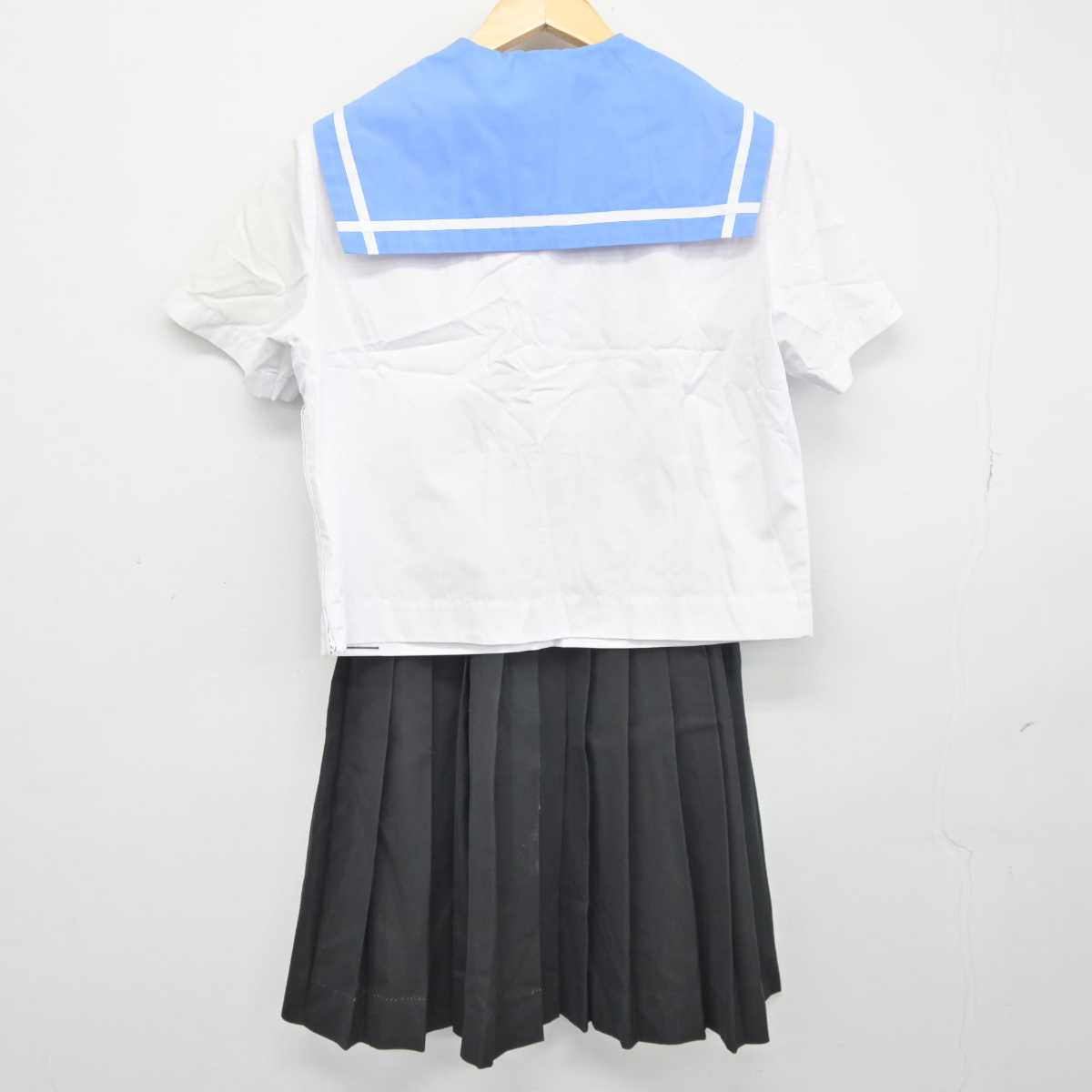 【中古】香川県 引田中学校 女子制服 3点 (セーラー服・スカート) sf044451