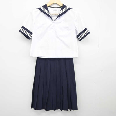 【中古】広島県 比治山女子高等学校 女子制服 3点 (セーラー服・スカート) sf044453