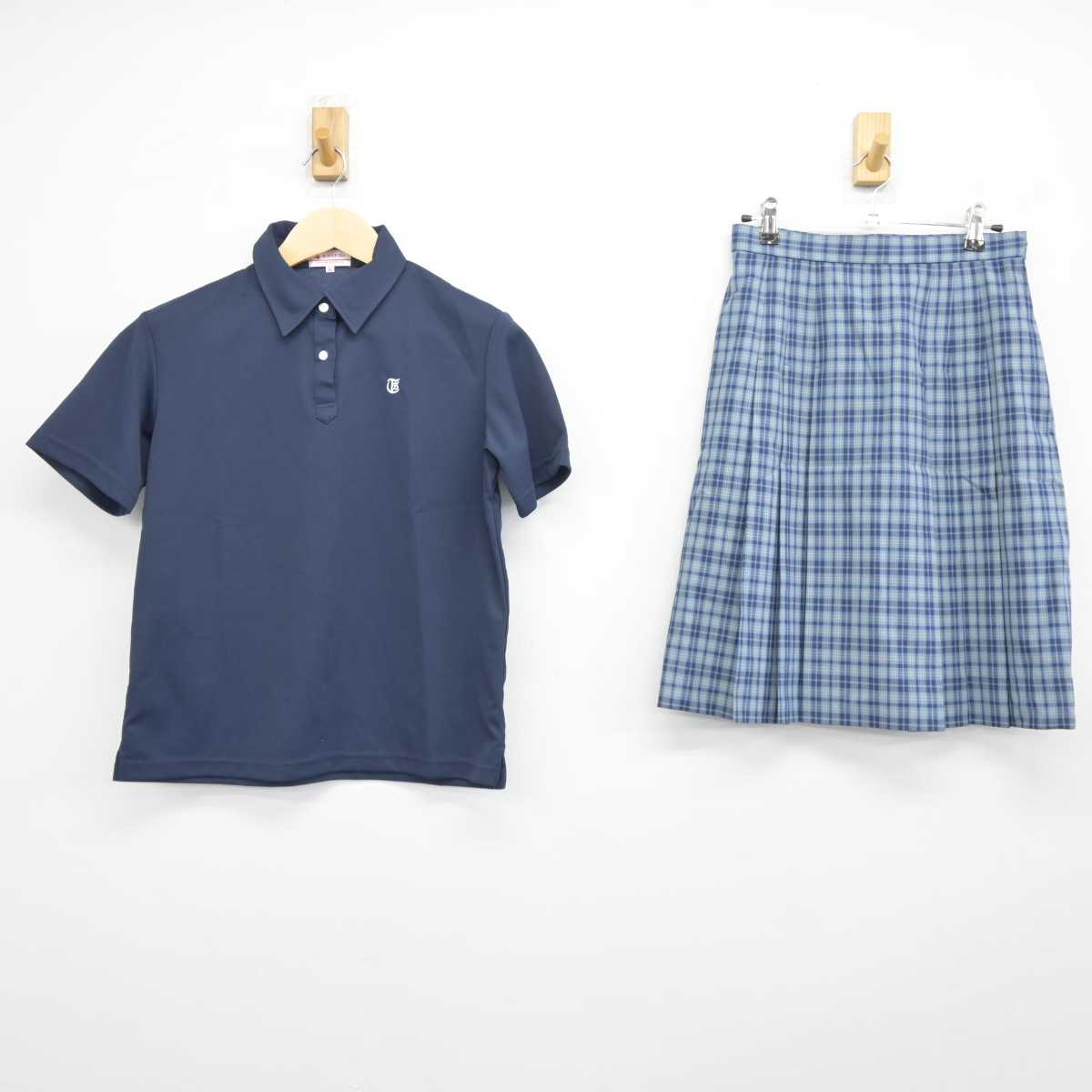 【中古】東京都 玉川聖学院高等部 女子制服 2点 (シャツ・スカート) sf044461